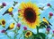 Sunsout Sunflowers and Songbirds 500 pc Large Pieces Jigsaw Puzzle 49038